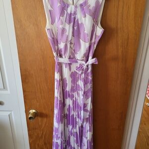 Purple Floral Maxi Dress